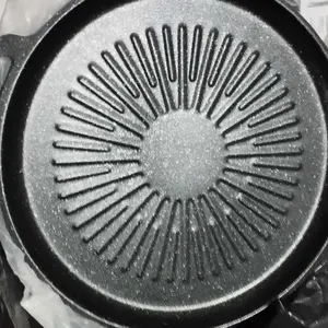 [READY STOCK] Wajan Pemanggang Grill Pan Korean BBQ Premium Anti Lengket Alat Panggangan Daging Tumis Serbaguna