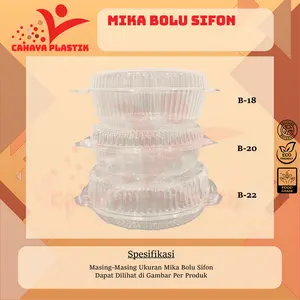 Mika Bolu Sifon DDM B-18 B-20 B-22 Uk 18cm 20cm 22cm | Chiffon Kotak K