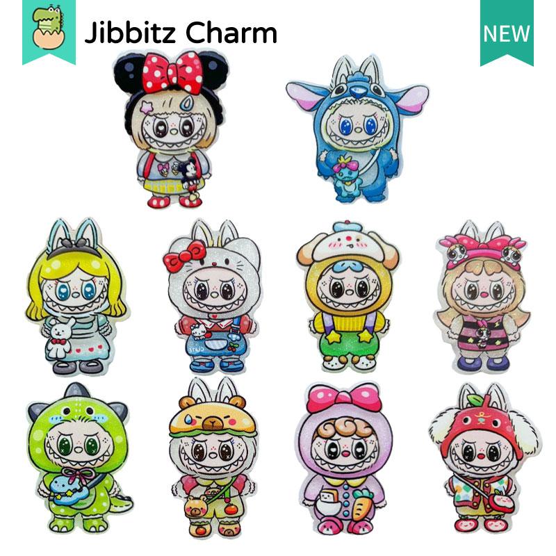 Jibbits Fashion Clog Jibbitx charm Creative Cute Cartoon Colorful Pattern DIY Shoes Buckle/ Shoes Charm/Clog Button 0