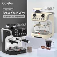 Gambar Cafeler Espresso Machine 2 Heater System 58MM Mesin Semi Komersil Dual Display, Grinder Built-in, Steam Wand Latte Art - Beige dari Cafeler Kota Administrasi Jakarta Utara 3 Tokopedia