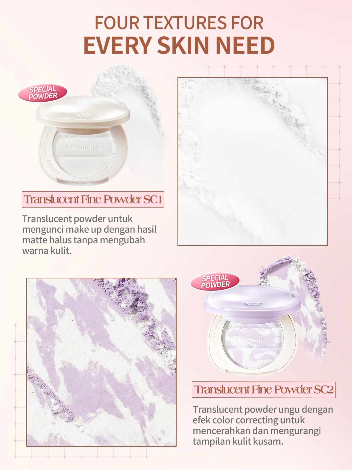 【EXCLUSIVE】BNB barenbliss Bloomatte Fine to Refine Compact Powder 6g | Instant Oil Control 24 Jam Menahan Minyak Bedak Tabur Bedak Padat Translusent Powder Kosmetik Ringan Tahan Lama Matte Finish Menghaluskan Pori Non-Clogging Non-Comedogenic