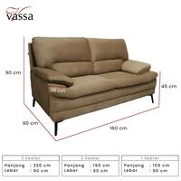 Gambar Sofa 2 Seater Mercy by Vassa Sofa Sofa Modern Sofa Minimalis dari Vassa Sofa & Home Kab. Bogor 4 Tokopedia
