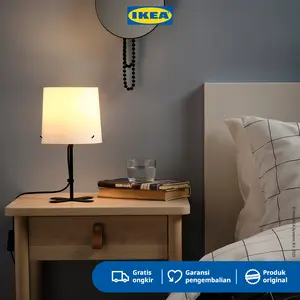 IKEA BARLAST Lampu Meja / Lampu Baca Minimalis Putih 31cm Bohlam Dijual Terpisah