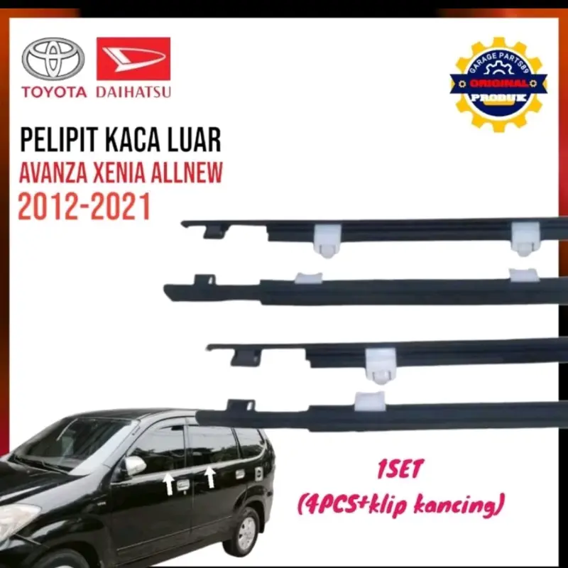 Pelipit Kaca Mobil Avanza Xenia Velos 2012-2021 Original Satuan (Per Pcs) - Harga per 1 Pintu - Car 1