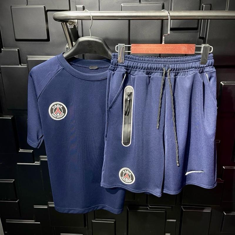 Bộ Thể Thao PARIS Mùa Hè Thêu Khoá Cao Su Nam Nữ Thoáng Mát Hottrend Boy Phố quần áo bộ  hydrogen bộ quần áo nam quần áo cộc boy phố
