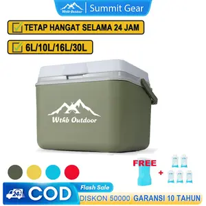 【SUM】Cooler Box 6/10/16/30L Box Es Container Pendingin Kotak Beku Tetap Segar Penyimpanan