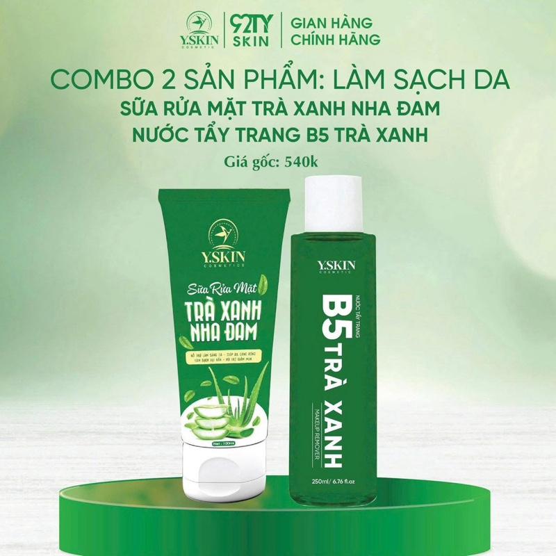  Bộ Nước Tẩy Trang và Sữa Rửa Mặt Yskin 