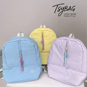 Tas Ransel Zena Tas Laptop Kuliah Sekolah Tas Fashion Anak Multifungsi Backpack Warna Soft Free Gantungan Keychain Keycharm TSYBAG Carry More Than Style