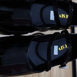 Sepatu Docmart Wanita Cleosy Hitam Glosy 5 cm Hak Datar Style Korea 37-40 Fashion Shoes Oxford Kasual Terbaru Ootd Kerja dan Santai Cewek Viral Kekinian Bisa Cod Sintetis Elegan