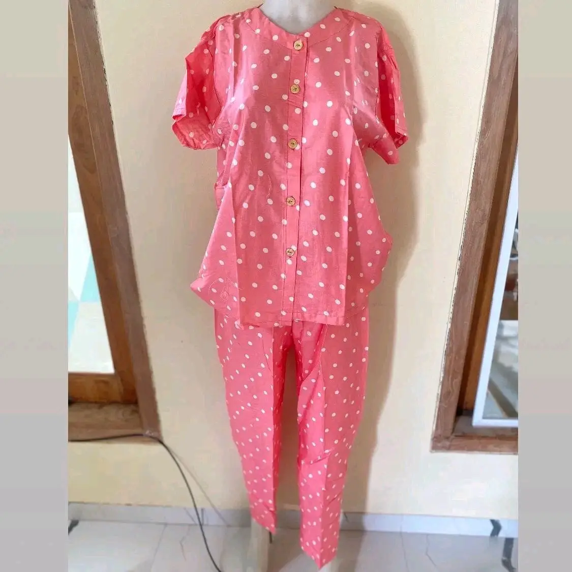 PROMO BAY 1 GET 1 60,000rb piyama setelan Atasan Baju Katun Motif Nyaman Pendek Rayon Tangan