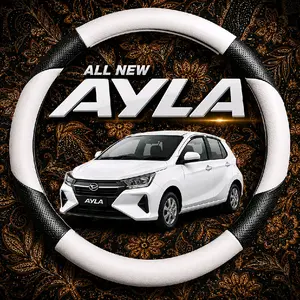Cover stir Mobil AYLA Sarung stir variasi sabit untuk mobil AYLA all type Bungkus stir anti slip nyaman mudah di bersihkan Bisa COD
