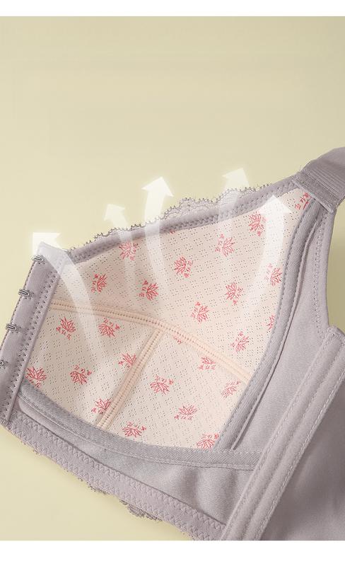 Product Introduction of 【UfurSkin】34-44BCD New plus-size lace underwear Thin bra with small bra women's thin cup bra retraction breast top support brawomenswearladycomfortbridalbasicminimalist----916# 5
