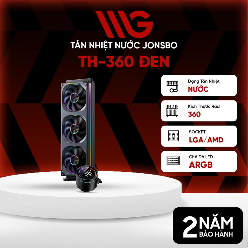  Tản Nhiệt Nước CPU Jonsbo TH-240 TH-360 Đen Trắng - Hiệu Năng Vượt Trội LED ARGB Cực Đỉnh 