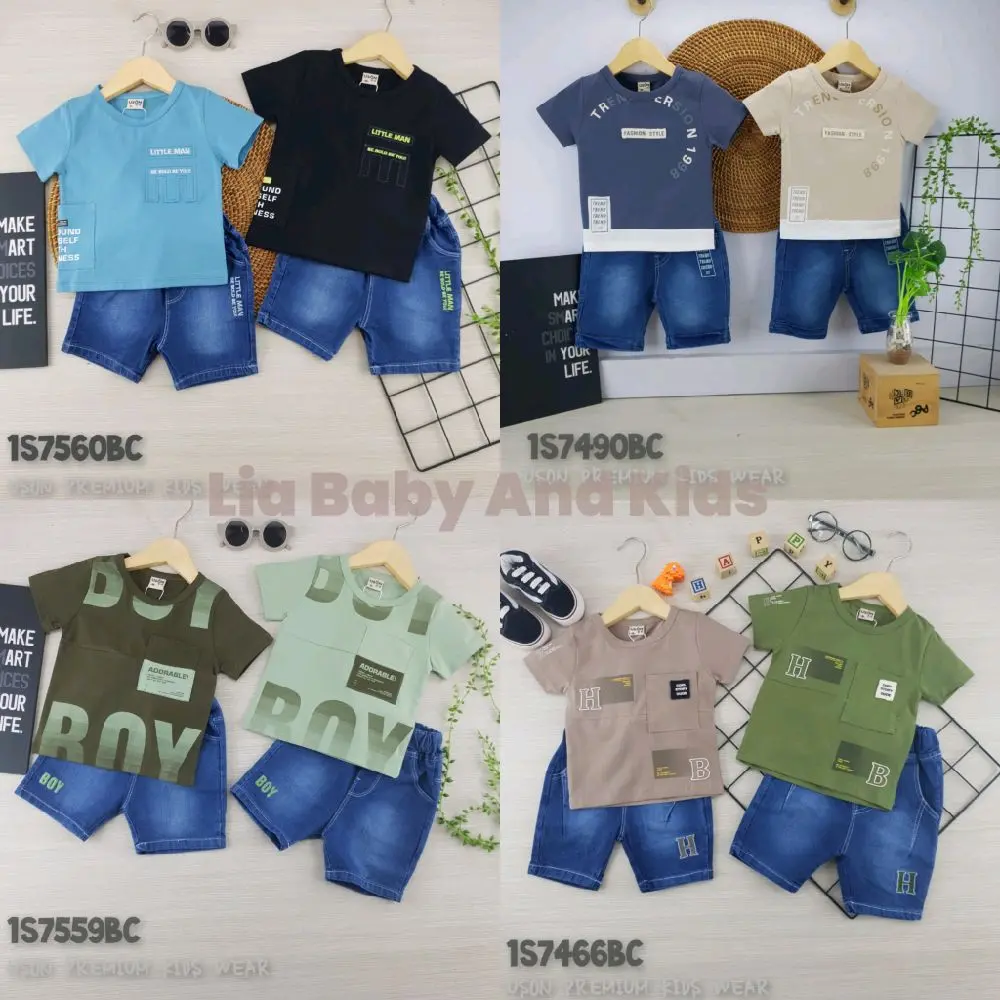 SETELAN USON CELANA JEANS ANAK COWOK BABY BOY SJ