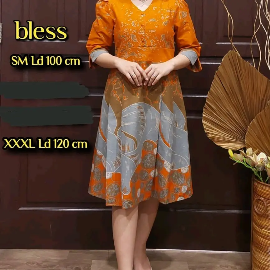 Dres Batik Premium Cantik dan Rapih Viral