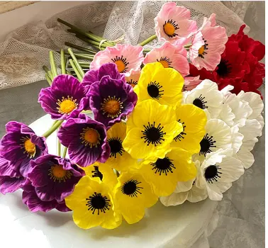 Artificial PU Mini Poppy For Decoration Ready Stock - TikTok Shop Malaysia
