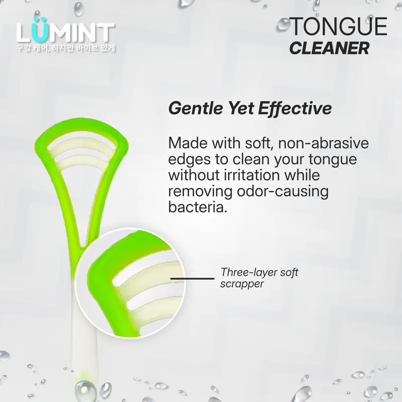 PROMO BUNDLE Lumint Toothbrush Sikat Gigi Selembut Awan untuk Gusi Sensitif + Lumint Tongue Cleaner Pembersih Lidah atasi Bau Mulut 5