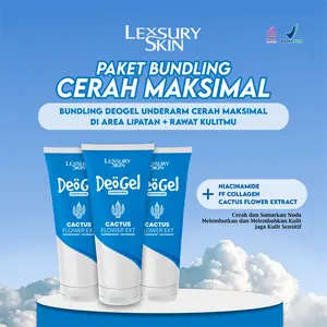 [CERAH MAKSIMAL] PAKET BUNDLING PAKET HEMAT 3Pcs LEXSURY DEOGEL UNDERARM NIACINAMIDE ANTIPERSPIRANT 2in1 PENGGANTI DEODORANT ANTI KETEK BAU Bunga Ketiak Memutihkan Wangi
