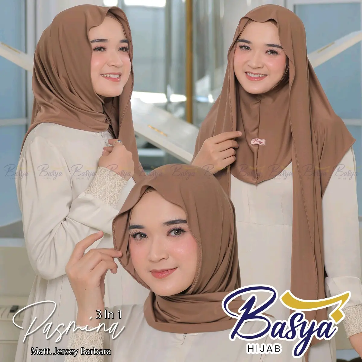 PASHMINA INSTAN 3in1 • Hijab Pashmina Instan Jersey• Pashmina instan Cantik• Pashmina 3in1 Kerudung