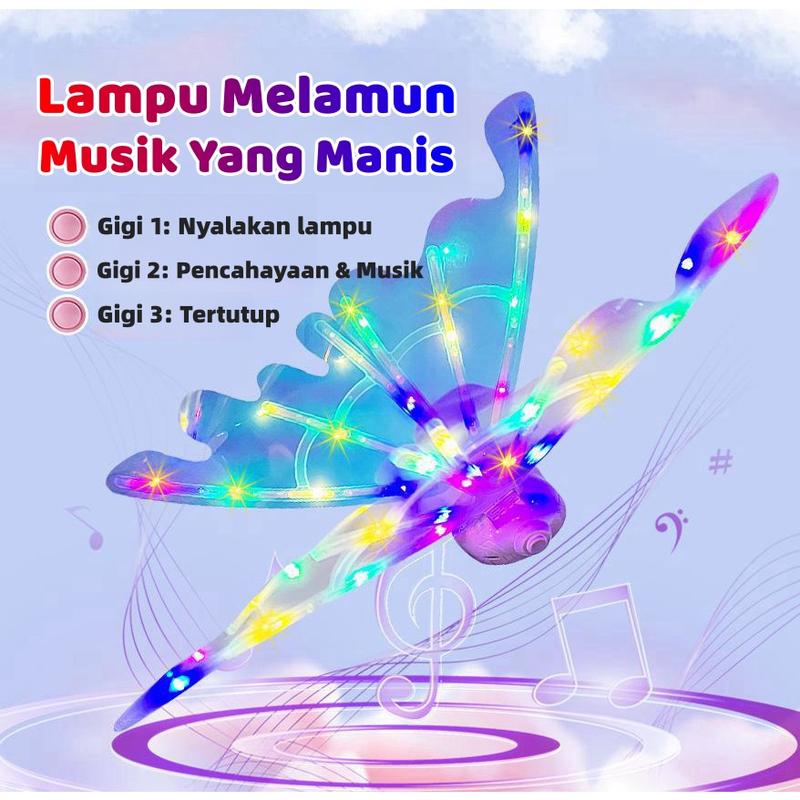 Product Introduction of 【24H+COD】Children's Electronic Butterfly LED Simulation Angel Wings Feather Fairy Wings Glowing Toy/Fairy Clothing/Angel Fairy Wings Angel Butterfly Wings Costume Fashion 8