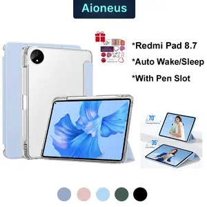Case For Redmi Pad SE 8.7 inch 2025 Flip Soft Case Redmi Pad SE 8.7 Magnetic Tablet Cover Auto Wake/Sleep With Slot Pen
