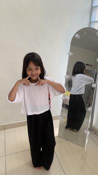 Product Review of Setelan Remaja Baju dan Celana Kulot Lotso Series Fashion Usia 9-12 Tahun from c**a 1