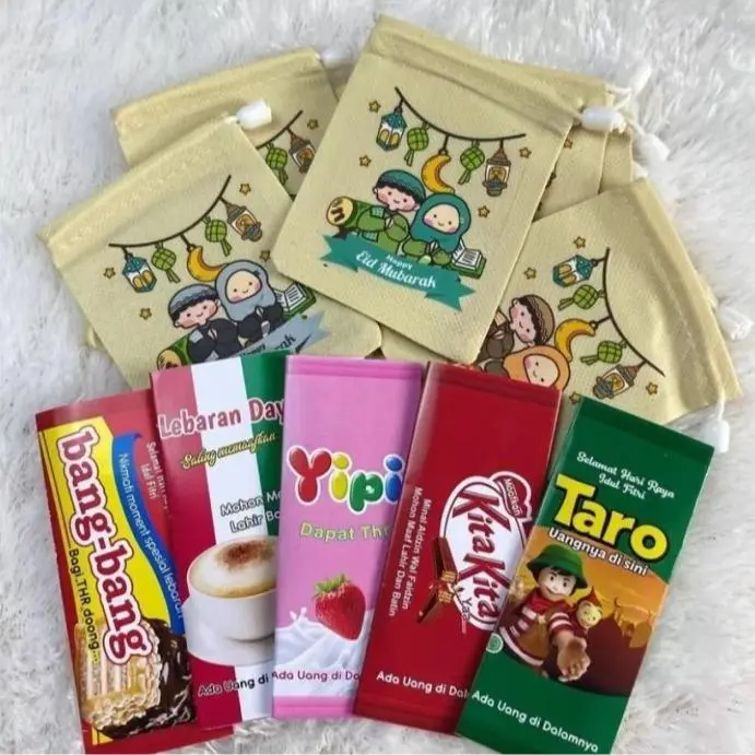 10 pouch serut bonus 12 amplop permen lucu