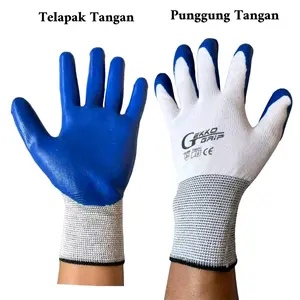 (3/6 Pasang )Sarung Tangan Kerja Karet Latex Sarung Tangan Safety Sarung Tangan Tani Sarung Tangan Proyek Sarung Tangan Gekko Grip