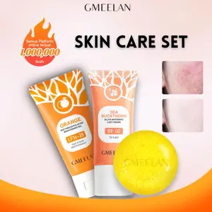 Wajah Glowing ala GMEELAN: Dari Eksfoliasi sampai Kilau Emas! Orange Peeling Gel 50g  Exfoliating  Pencerah + Lazy Whitening  30g  Yogurt  Mencerahkan + Sabun 24K