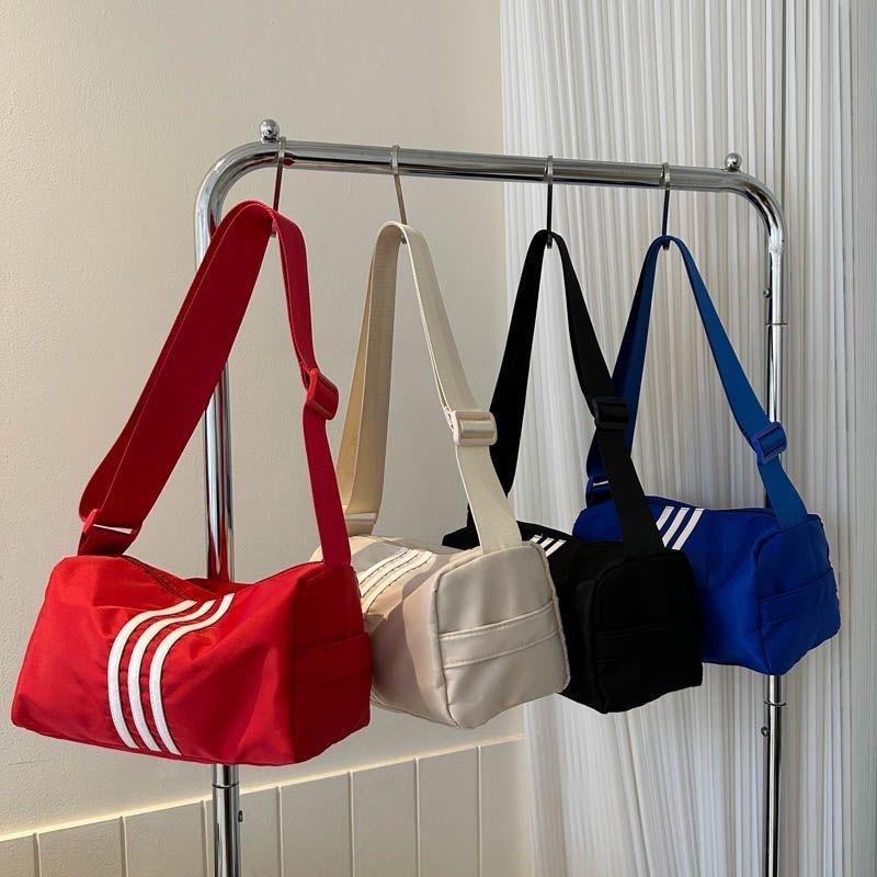 Product Introduction of New Fashion Female Sports Yoga Gym Bags Short Trip Pillow Leisure Wide Shoulder Strap Shoe Bag Fitness Exercise Riding Climbing 0