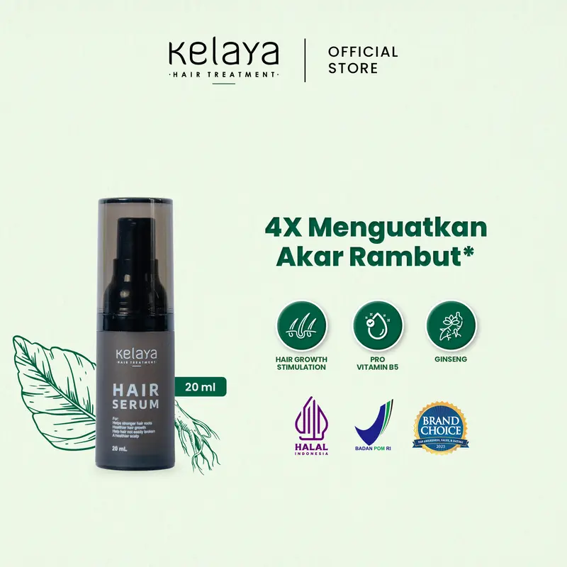 Kelaya Serum Rambut 20ml Hair Treatment - Rambut Rontok Strengthening Vitamin 0