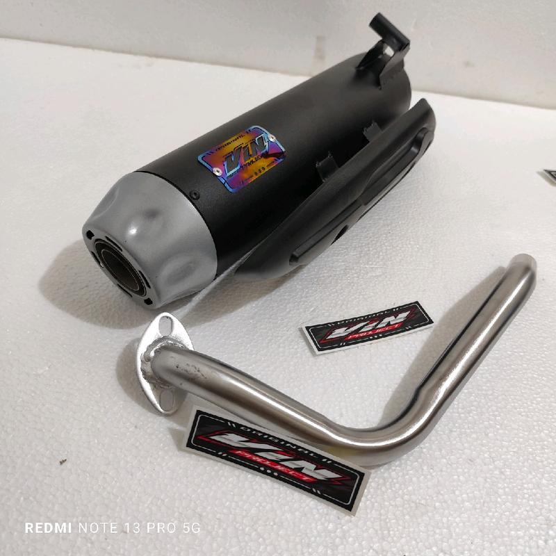 Knalpot Copy Tzm Original Vin Project Fullsistem Beat Scoopy Vario 125 Vario 150 Mio Nmax Standar Racing Bass Adem Baud Baut Mesin Motor Motorcycle Slincer Tameng 4