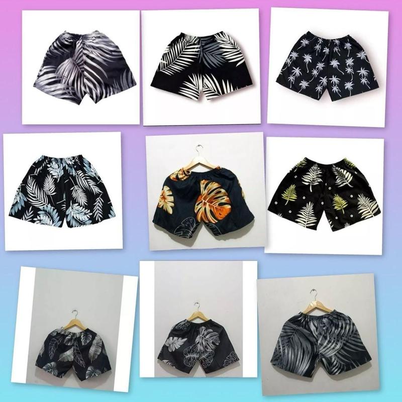 PAKET HEMAT 5PCS CELANA PENDEK ANAK PRIA WANITA BOXER KOLOR 5