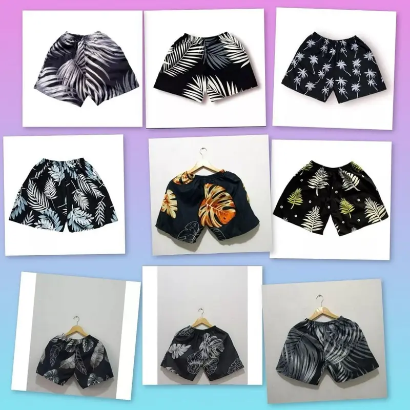 PAKET HEMAT 5PCS CELANA PENDEK ANAK PRIA WANITA BOXER KOLOR 5