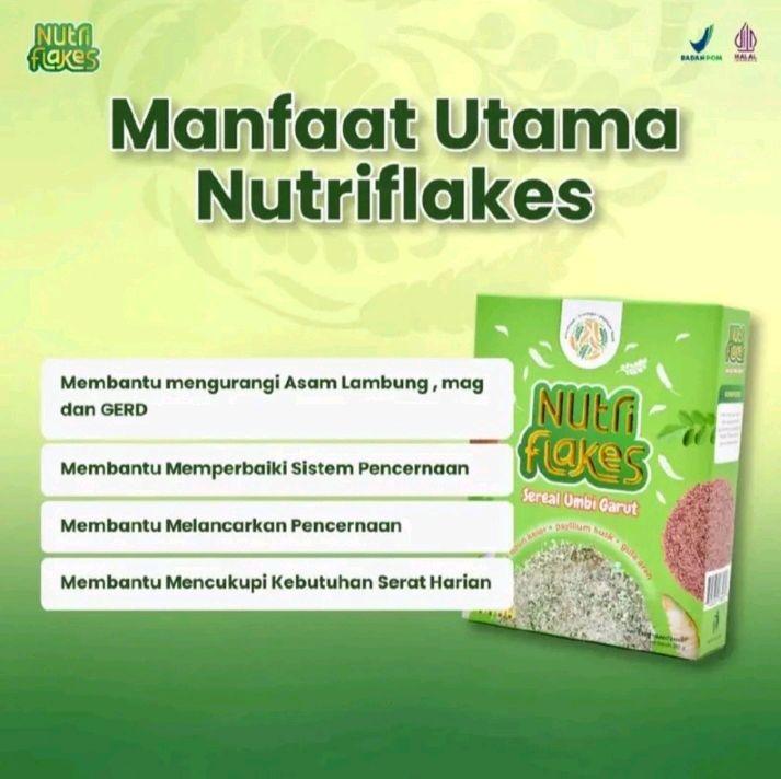 SEREAL UMBI GARUT - PAKET 1 BOX NUTRIFLAKES  SUSU Bubuk 3