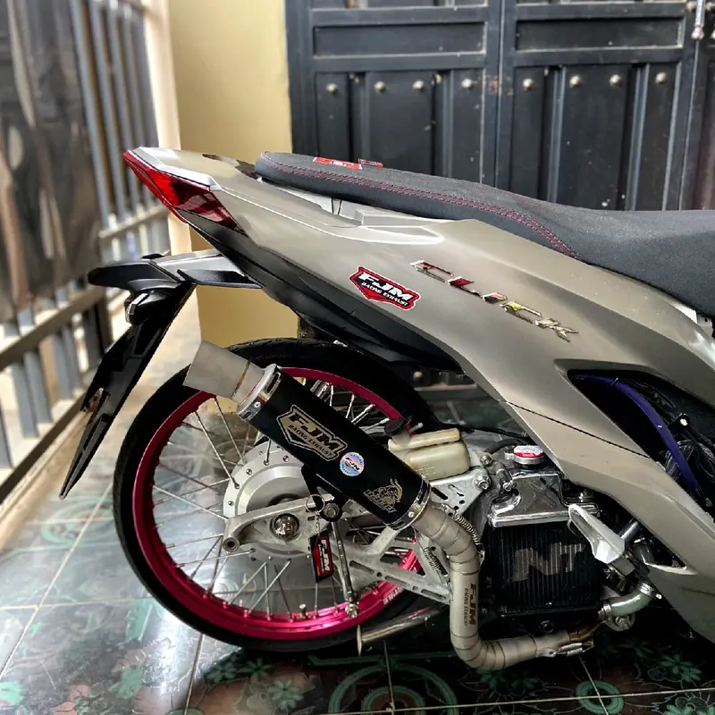 Knalpot samlong FJM Racing type sunblash all matic 7