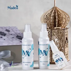 Madeo Deodorant Spray MA Tanpa Alkohol untuk Pria & Wanita Mencerahkan Ketiak & Menghilangkan Bau Badan Tahan Lama 48 Jam Wangi Vanilla