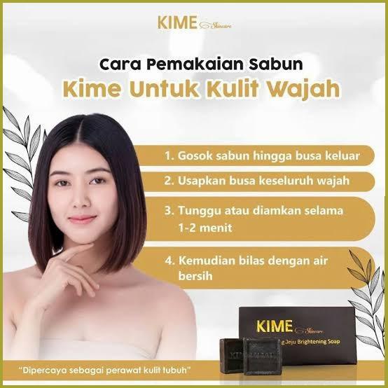 Sabun Kime Skincare Dengan Jeju Vulkanik Korea Facial Wash Mencerahkan Mengecilkan Poripori Menyamarkan Flek Hitam Dan Keriput Muka Membersihkan Kotoran Komedo Wajah 4