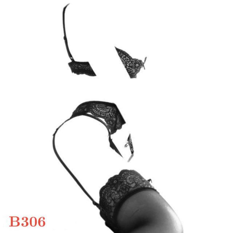 PlazaKota B306 - Bra Set Underwire Kawat Open Cup Hitam Transparan Celana Dalam Bh Wanita 1