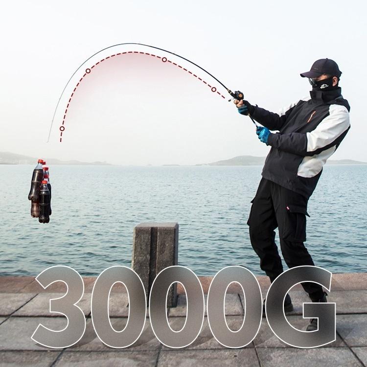 DAIWA Pancing Set versi yang diperbarui  Joran Pancing Set Dengan Bahan Serat Karbon Joran Pancing Carbon Pancing Set with Metal Fishing Reel 5.2:1 Max Drag 30kg Umpan Ikan 6