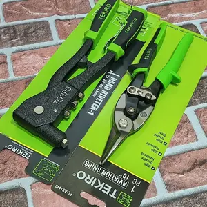BEST SELLER PAKET TANG RIVET 2 PCS / Tekiro Paket Tang Rivet & Gunting Seng Baja Ringan 10" Gunting Holo / tang