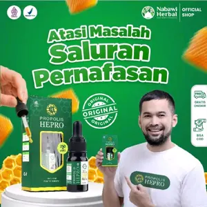 Propolis Hepro Asli Original Obat Tetes Herbal Atasi Batuk, TBC, Sesak Nafas, Asma, Paru Paru Basah Terbukti Ampuh