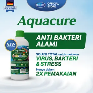 BlueCore AquaCure Antimikroba Alami Ikan Solusi Mencegah bakteri dan Virus (Cocok untuk berbagai ikan, spt : Gurame, Lele, Nila, Patin, Channa, Ikan Cupang, Ikan Guppy, dan Koi)