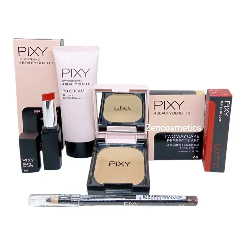 Pixy Paket Make Up/ Pixy Paket Lengkap/ Pixy Seserahan  Waterproof Lipstik [PTTZ0001] Blush Eyebrow 5