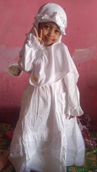 Product Review of Baju Gamis Anak Tsabita gamis anak usia 4 5 6 8  10 thn  muslim pesta Bruklat kombinasi tutu  mewah Putih Dress Lebaran Remaja Wanita Syari Maxi Maxi Syari Kondangan Dewasa Kulot from Z**A 0