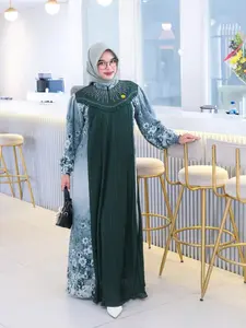 Hanifa - Gamis Kirana Dress Murah Gamis Pesta Wanita Bahan Ceruty Babydoll Gaun Mewah