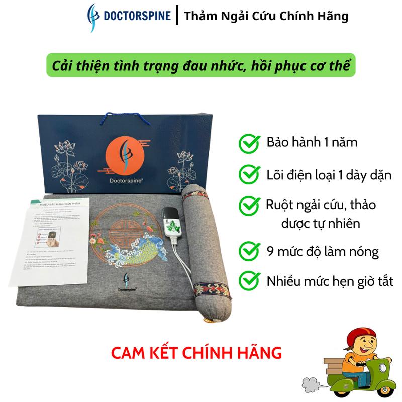  Thảm ngải cứu Đông Y Doctorspine sưởi ấm cổ vai gáy lưng - Cam kết CHÍNH HÃNG 