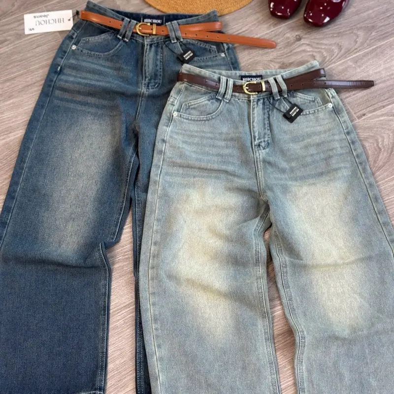 V.M-Quần Jeans Nữ Suông Trơn Túi Kiểu 2 Màu Đậm Nhạt (S-2Xl) Vải QC Mềm VM115 | BigBuy360 - bigbuy360.vn V.M-Quần Jeans Nữ Suông Trơn Túi Kiểu 2 Màu Đậm Nhạt (S-2Xl) Vải QC Mềm VM115 | BigBuy360 - bigbuy360.vn