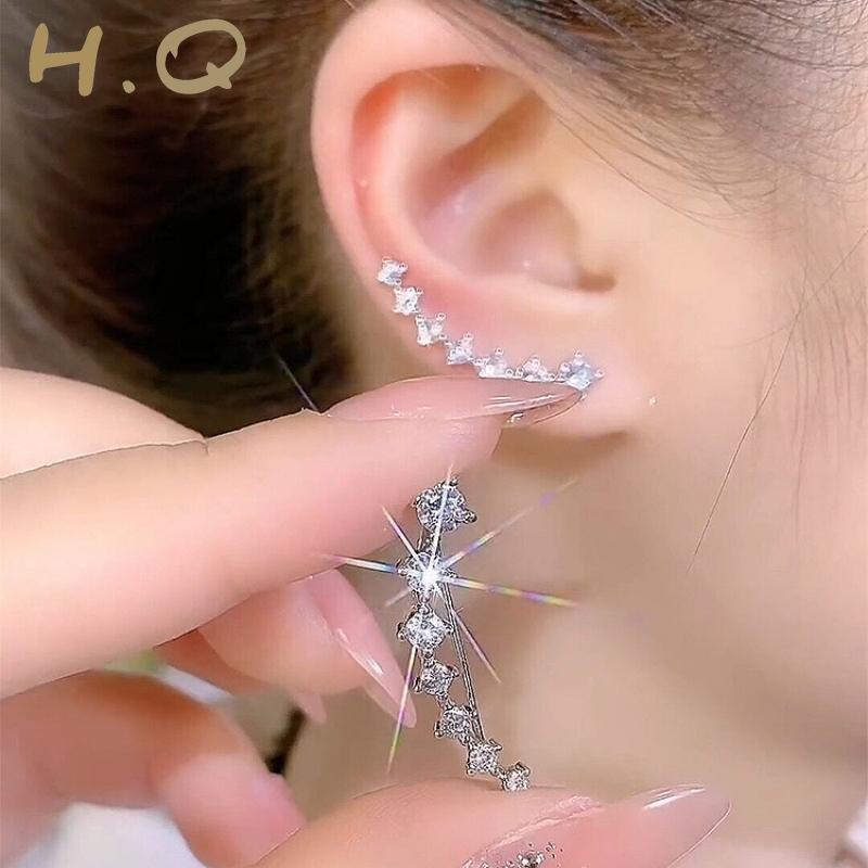 Khuyên Tai Lấp Lánh, trang sức cao cấp, Bống Tai Nữ, Phụ Kiện Thời Trang Phong Cách, Hàn Quốc Hàng Trăm Hoa Tai Hoa Voi Women, H.Q Jewelry