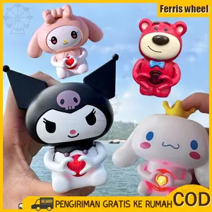 Ferris Wheel I Love U Mainan Bingo I love you 3D LED Night Light anjing kayu manis Kulome